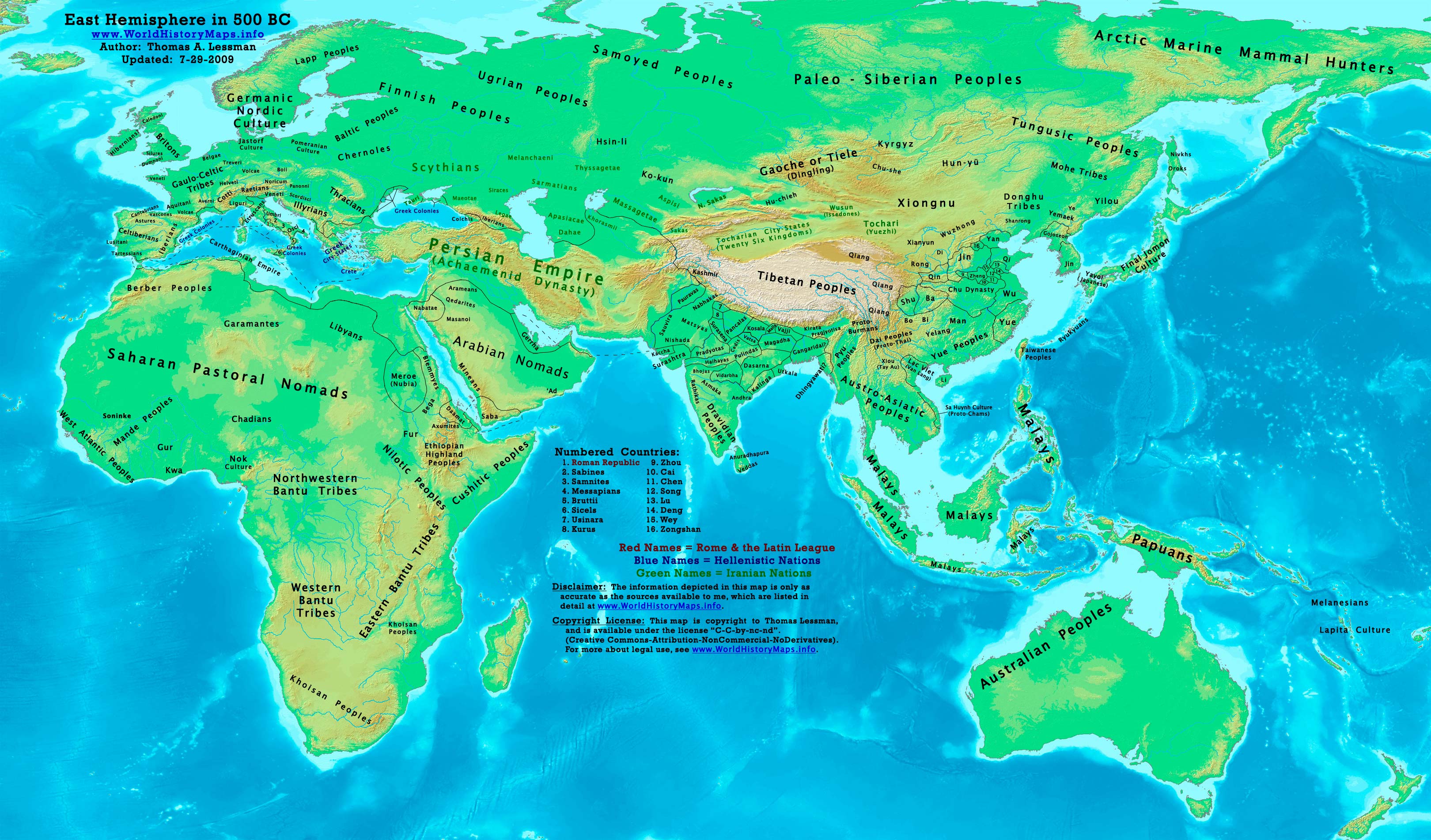 World Map 500 Bc