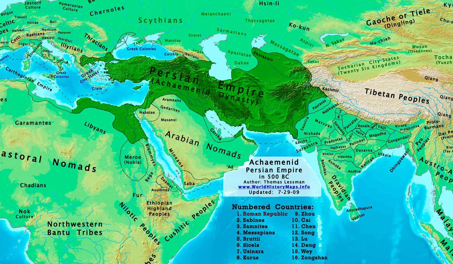 World Map 500 Bc